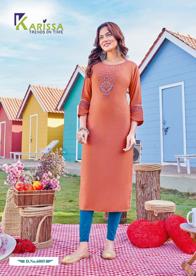 Karissa Veenee Rayon Designer Kurtis Catalog